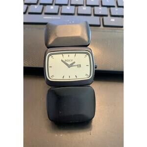 Women's Roxy Bracelet Watch,Sonic, Wr to 50M, Black Metal Band